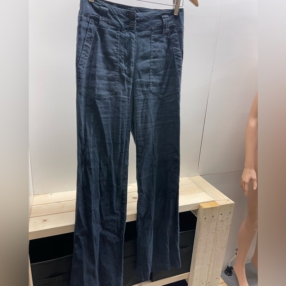 Anthropologie Pants - Anthropologie Maeve Navy Flare Pants